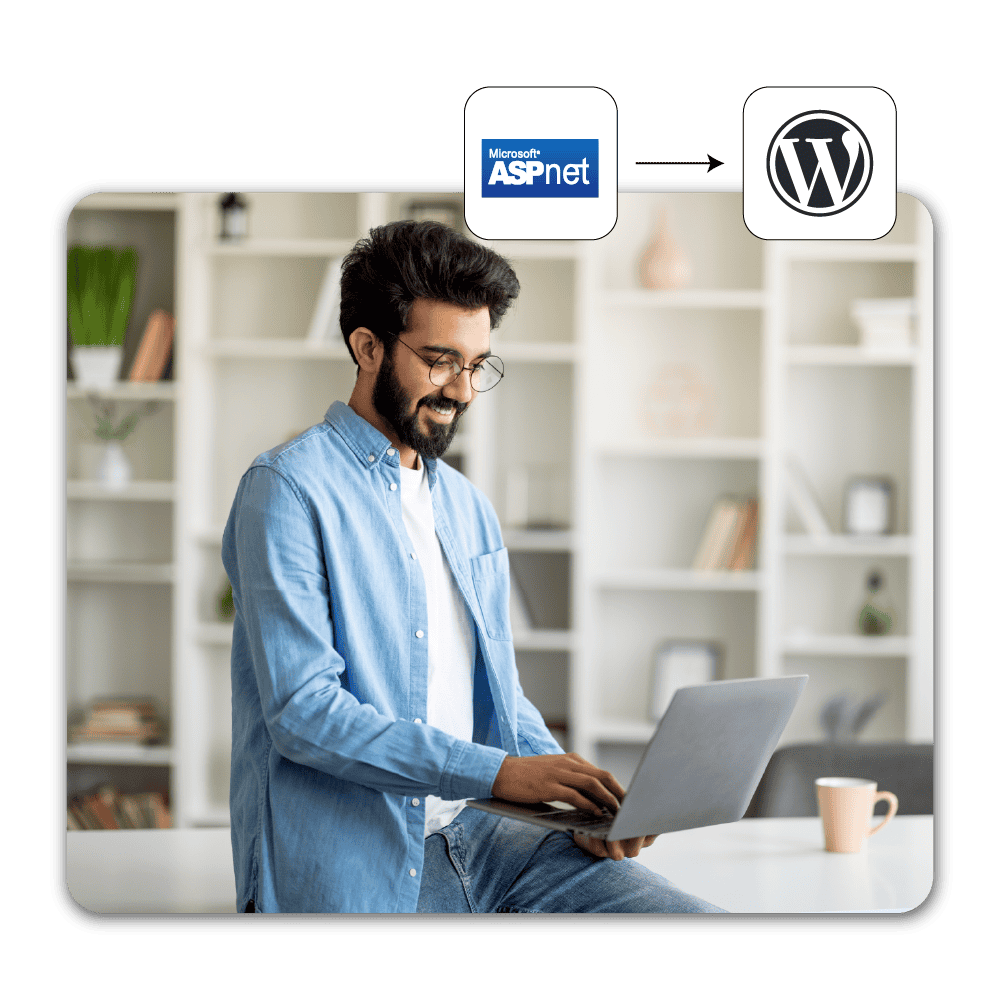 ASP.Net to WordPress 1 ASP.Net to WordPress Migration Services