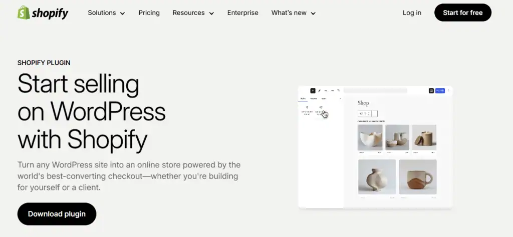 Shopify Plugin on WordPress